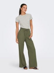 JDY Spodnie w kolorze khaki rozmiar: M/L32. Brązowe spodnie materiałowe damskie JDY, bez wzorów, z materiału. Za 100.99 zł.