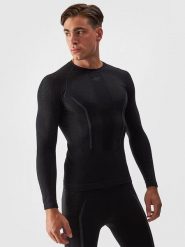 4F Podkoszulek termiczny w kolorze czarnym rozmiar: L/XL. Czarne bielizna termoaktywna męska 4f, l, bez wzorów, z materiału. Za 167.28 zł.