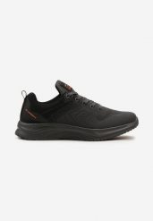 Ciemnoszare Buty Sportowe z Siateczki na Grubej Podeszwie Sznurowane Fiomira. Szare buty sportowe na co dzień męskie Born2be, z jeansu, bez zapięcia. Za 109.99 zł.