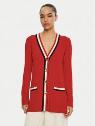 Luisa Spagnoli Kardigan Magistro 58593 Czerwony Regular Fit. Czerwone kardigany damskie Luisa Spagnoli, l, bez wzorów, z wełny. Za 879.99 zł.