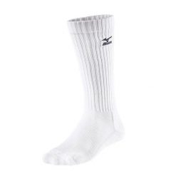 Skarpety Siatkarskie Unisex Dla Dorosłych. Białe skarpetki męskie Mizuno, bez wzorów. Za 60.99 zł.
