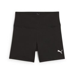 Damskie obcisłe szorty TAD ESSENTIALS 5" PUMA. Czarne szorty damskie Puma, bez wzorów, sportowe, z podwyższonym stanem. W wyprzedaży za 114.00 zł.