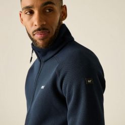 Męska bluza polarowa Rike z zamkiem błyskawicznym. Czarne bluzy bez kaptura męskie Regatta, m, z materiału. Za 262.50 zł.