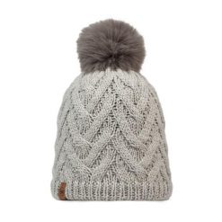 Czapka BUFF KNITTED & FLEECE BAND BEANIE CARYN CRU. Białe czapki zimowe damskie Buff. Za 159.99 zł.