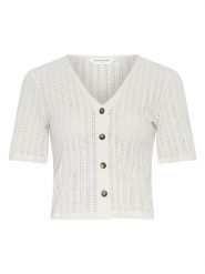 MOSS COPENHAGEN Bluzka w kolorze białym rozmiar: L. Białe bluzki damskie MOSS COPENHAGEN, l, bez wzorów, bez kołnierzyka, bez ramiączek. Za 113.63 zł.