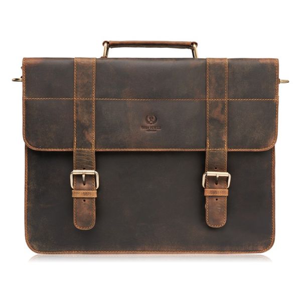 TORBA MĘSKA NA RAMIĘ SKÓRZANA AKTÓWKA VINTAGE CZARNA PAOLO PERUZZI T-99-HBL. Brązowe torby na laptopa damskie bez wzorów, z bawełny. Za 419.99 zł.