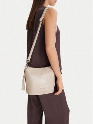 Lasocki Torebka CEO-LSK-X-008-09 Écru. Torebki klasyczne damskie Lasocki, bez wzorów, z materiału, bez dodatków. Za 169.99 zł.