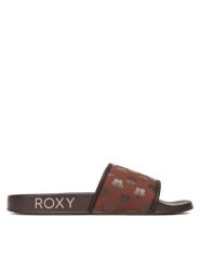 Roxy Klapki ARJL100909 Brązowy. Brązowe klapki damskie Roxy, bez wzorów, ze skóry, bez obcasa. Za 139.99 zł.