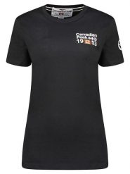 Canadian Peak Koszulka "Jarofeak" w kolorze czarnym rozmiar: XL. Czarne bluzki damskie Canadian Peak, xl, bez wzorów, z bawełny, bez kołnierzyka, bez ramiączek. Za 48.28 zł.