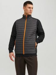 Jack & Jones Kamizelka pikowana "Multi" w kolorze szarym rozmiar: M. Szare kamizelki męskie Jack & Jones, m. Za 96.60 zł.
