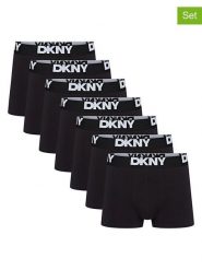 DKNY Bokserki (7 par) w kolorze czarnym rozmiar: L. Czarne bokserki męskie DKNY, bez wzorów. Za 135.45 zł.