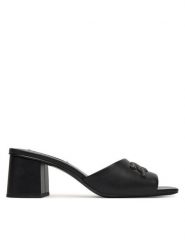 KARL LAGERFELD Klapki Plaza II KL32400 Czarny. Czarne klapki damskie Karl Lagerfeld, bez wzorów, ze skóry, bez obcasa. Za 737.99 zł.