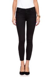 SPODNIE DAMSKIE LEE SCARLETT CROPPED BLACK RINSE L30CAE47 112106320. Czarne spodnie materiałowe damskie Lee, z aplikacjami, z jeansu. W wyprzedaży za 89.99 zł.