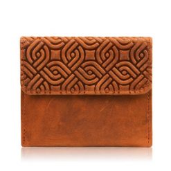 Portfel skórzany vintage Paolo Peruzzi pomarańczowy T-114-HOR. Brązowe portfele damskie Paolo Peruzzi, bez wzorów, ze skóry. Za 69.99 zł.
