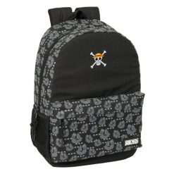 Plecak szkolny One Piece Pirates Czarny. Czarne plecaki damskie safta, bez wzorów, z poliesteru. Za 165.45 zł.