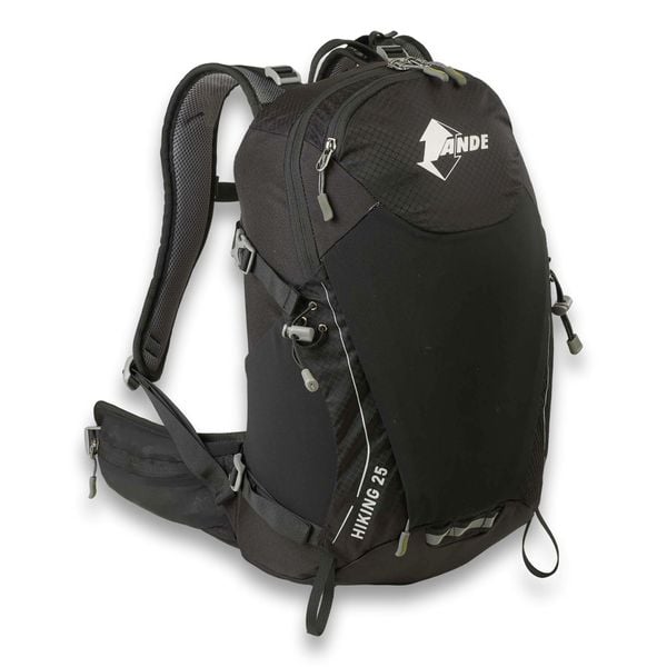 Plecak Ande Hiking 25Lt Dorośli. Czarne plecaki damskie Ande, bez wzorów, sportowe. Za 327.99 zł.