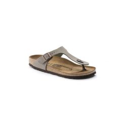 Japonki damskie Birkenstock Gizeh. Szare klapki damskie Birkenstock, bez wzorów, bez obcasa. Za 359.00 zł.
