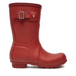 Kalosze Hunter. Czerwone kalosze damskie Hunter, bez wzorów. Za 349.99 zł.