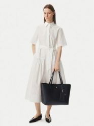 Tommy Hilfiger Torebka Th Icon Tote AW0AW18724 Czarny. Czarne torebki klasyczne damskie Tommy Hilfiger, bez wzorów, ze skóry, bez dodatków. Za 649.99 zł.