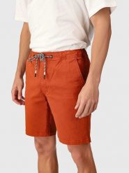 Brunotti Szorty "Carlos" w kolorze pomarańczowym rozmiar: M. Pomarańczowe szorty męskie BRUNOTTI, bez kołnierzyka. Za 108.99 zł.