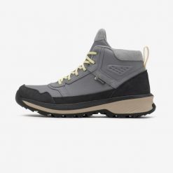 Buty turystyczne damskie Quechua NH500 Mid skóra wodoodporne. Szare obuwie trekkingowe damskie QUECHUA. Za 269.99 zł.