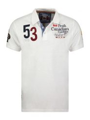 Canadian Peak Koszulka polo "Kelaneak" w kolorze białym rozmiar: M. Białe koszulki polo męskie Canadian Peak, m, bez wzorów, z bawełny, bez ramiączek. Za 118.28 zł.