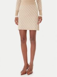 Guess Spódnica ołówkowa W5BD81 Z3JD2 Beżowy Slim Fit. Brązowe spódniczki damskie Guess, s, z aplikacjami, z syntetyku, ołówkowe. Za 209.99 zł.