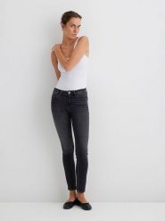 MAVI Dżinsy - Skinny fit - w kolorze antracytowym rozmiar: W29/L30. Czarne jeansy damskie MAVI. Za 138.45 zł.