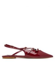 Steve Madden Sandały Cianna SM11003709 Bordowy. Czerwone sandały damskie Steve Madden, bez wzorów, ze skóry, bez obcasa, na płaskiej podeszwie. Za 309.99 zł.