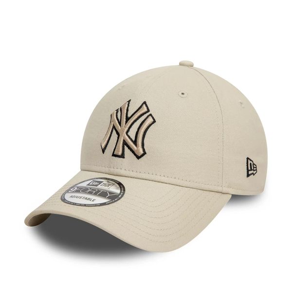 Czapka 9forty New York Yankees Team Outline. Brązowe czapki męskie New Era, bez wzorów, z bawełny, eleganckie. Za 126.50 zł.