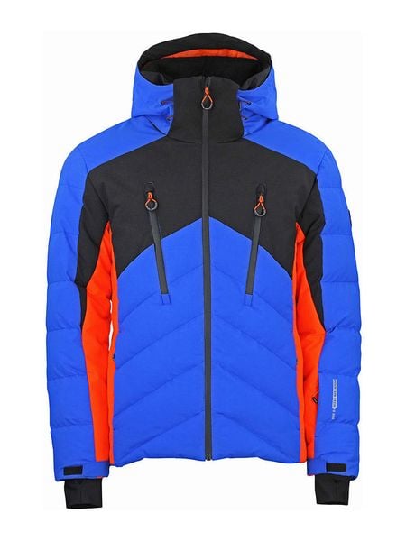 Peak Mountain Kurtka narciarska "Chalet" w kolorze niebiesko-pomarańczowym rozmiar: 3XL. Niebieskie kurtki narciarskie i snowboardowe damskie Peak Mountain, m, bez wzorów, bez kaptura, narciarskie. Za 591.60 zł.