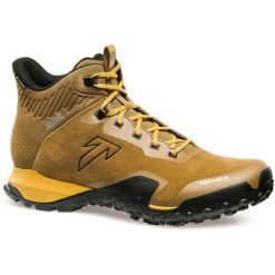 Buty trekkingowe męskie Tecnica Magma Mid Gtx. Żółte buty trekkingowe męskie TECNICA, z zamszu, bez zapięcia, trekkingowe. Za 937.00 zł.