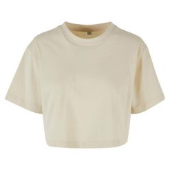 Oversized Crop Top Dla Pań I Panów. Niebieskie topy damskie BUILD YOUR BRAND, xl, bez wzorów, bez kołnierzyka. Za 57.99 zł.