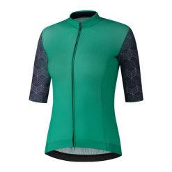 Koszulka z krótkim rękawem W's YURI, zielony. Zielone topy sportowe damskie SHIMANO, m, bez wzorów, bez ramiączek. W wyprzedaży za 262.75 zł.