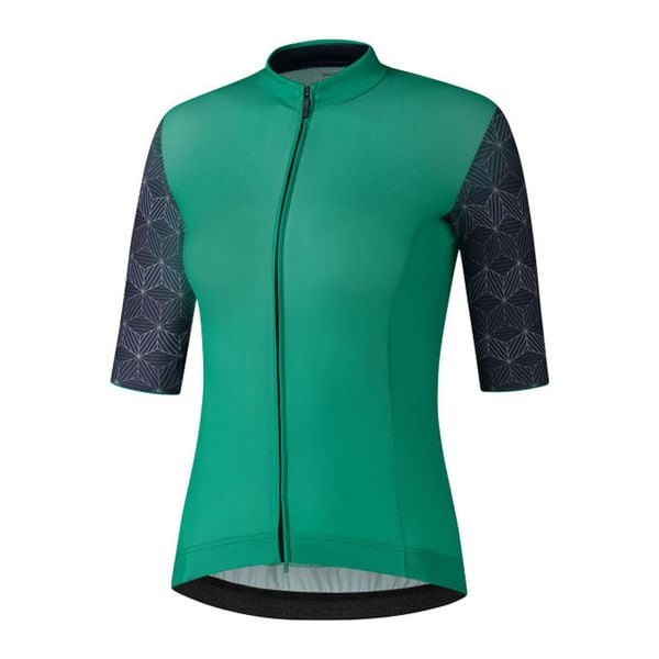Koszulka z krótkim rękawem W's YURI, zielony. Zielone topy sportowe damskie SHIMANO, m, bez wzorów, bez ramiączek. W wyprzedaży za 262.75 zł.