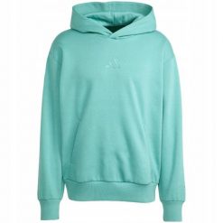Bluza Męska z Kapturem adidas Sportowa Hoodie Wygodna Bawełniana roz. S. Niebieskie bluzy sportowe męskie Adidas, bez wzorów, z bawełny, sportowe, bez kołnierzyka, bez ramiączek. Za 206.00 zł.