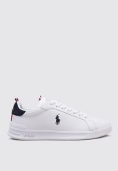 Tenisówki Ralph Lauren Model Hrt Ct Ii Kolor Biały. Białe trampki i tenisówki męskie Ralph Lauren, bez wzorów, ze skóry, bez zapięcia. Za 569.00 zł.