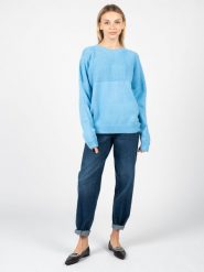 Silvian Heach Sweter "Cinnamon" | PGA22097 | Kobieta | Błękitny. Niebieskie swetry klasyczne damskie Silvian Heach, m, z dzianiny, bez kołnierzyka. W wyprzedaży za 189.00 zł.