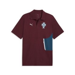 Męska koszulka polo Portugalii PUMATECH PUMA. Czerwone koszulki polo męskie Puma, m, bez wzorów, bez ramiączek. Za 219.00 zł.