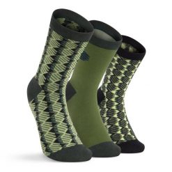 Skarpetki bawełniane 3-pak Lifestyle Siroko Monogram Green. Zielone skarpetki damskie SIROKO, bez wzorów, z bawełny. Za 75.00 zł.