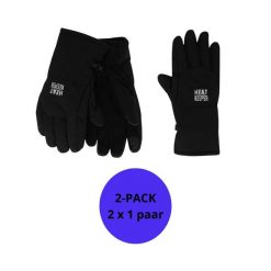 Rękawiczki zimowe męskie Softshell I-Touch 2 pary. Czarne rękawiczki damskie HEAT KEEPER, na zimę, bez wzorów, z poliamidu. Za 202.79 zł.