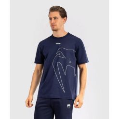 Venum T-Shirt Giant Connect Navy Blue. Niebieskie t-shirty męskie VENUM, m, bez wzorów, bez kołnierzyka. Za 129.00 zł.