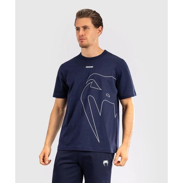 Venum T-Shirt Giant Connect Navy Blue. Niebieskie t-shirty męskie VENUM, m, bez wzorów, bez kołnierzyka. Za 129.00 zł.