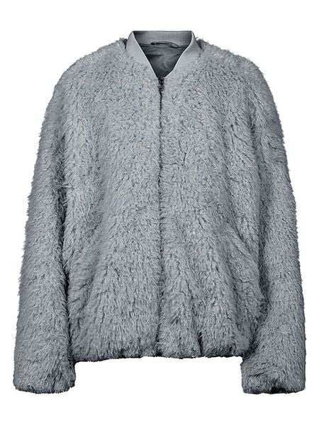 Herrlicher Kurtka pluszowa "Yaya" w kolorze niebieskoszarym rozmiar: M. Niebieskie kurtki damskie Herrlicher, m, bez wzorów, bez kaptura. Za 347.95 zł.