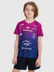 4F Koszulka meczowa replika wyjazdowa Liga Mistrzów CEV z sezonu 2024/2025 dziecięca 4F x Projekt Warszawa - multikolor 98/104. Koszulki dziewczęce 4f, m, bez wzorów, z dzianiny, bez ramiączek. Za 169.99 zł.