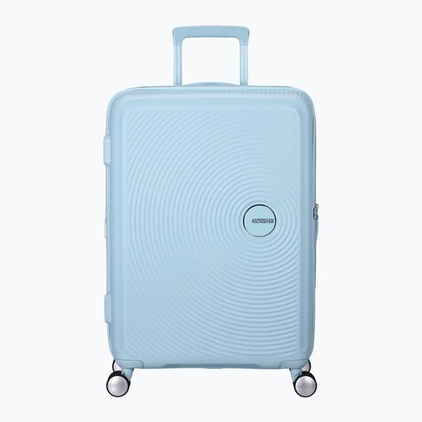 Walizka podróżna American Tourister Soundbox 8. Niebieskie walizki AMERICAN TOURISTER, bez wzorów. Za 659.99 zł.