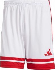Szorty adidas Squadra 25. Białe szorty męskie Adidas, z materiału, bez kołnierzyka. Za 73.99 zł.