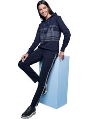 Heine Bluza w kolorze granatowym rozmiar: 50. Niebieskie bluzy z kapturem damskie Heine, z bawełny. Za 82.99 zł.