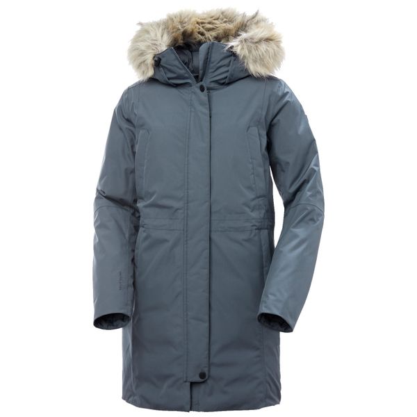 Damska wodoodporna kurtka z kapturem Helly Hansen Senja. Szare kurtki damskie Helly Hansen, m, bez wzorów, z futra, z kapturem. Za 1,274.90 zł.