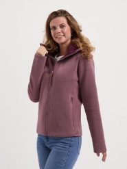 TRAVELIN' Kurtka polarowa w kolorze fioletowym rozmiar: S. Różowe kurtki damskie Travelin', s, bez wzorów, z polaru, bez kaptura. Za 239.99 zł.